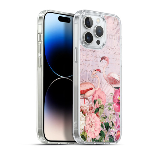 LebensArt Birds And Floral Flamingo Paradise Soft Gel Case for Apple iPhone 13 Pro Max & MagSafe