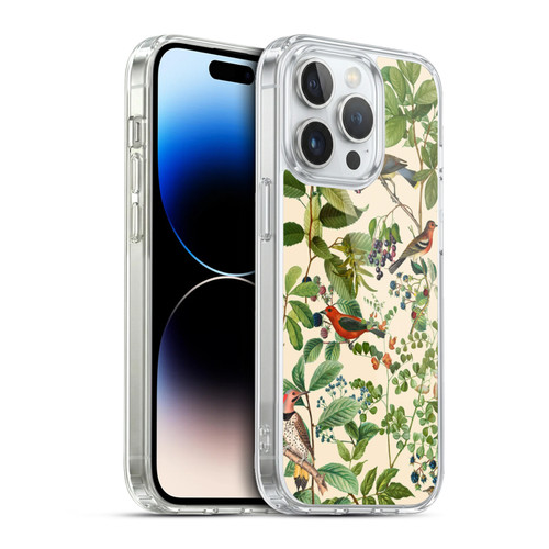 LebensArt Birds And Floral Berries Soft Gel Case for Apple iPhone 13 Pro & MagSafe