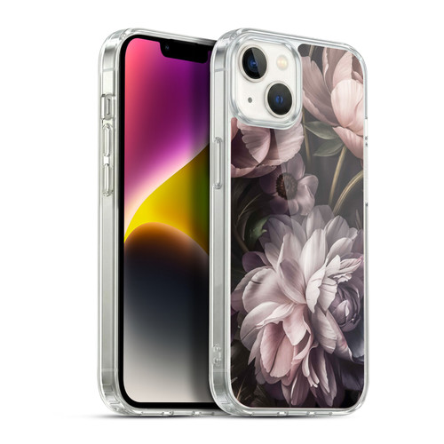 LebensArt Birds And Floral Baroque Smoke Soft Gel Case for Apple iPhone 14 Plus & MagSafe