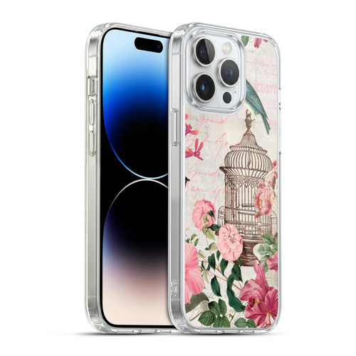 LebensArt Birds And Floral Birdcage Master Soft Gel Case for Apple iPhone 14 Pro Max & MagSafe