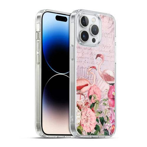 LebensArt Birds And Floral Flamingo Paradise Soft Gel Case for Apple iPhone 14 Pro Max & MagSafe