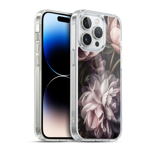 LebensArt Birds And Floral Baroque Smoke Soft Gel Case for Apple iPhone 14 Pro & MagSafe