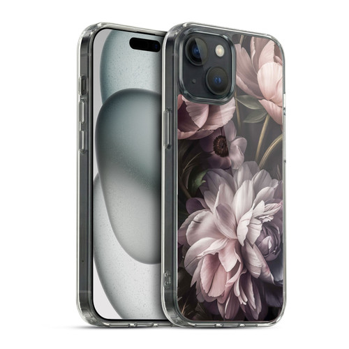 LebensArt Birds And Floral Baroque Smoke Soft Gel Case for Apple iPhone 15 & MagSafe