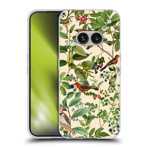LebensArt Birds And Floral Berries Soft Gel Case for Nothing Phone (2a)