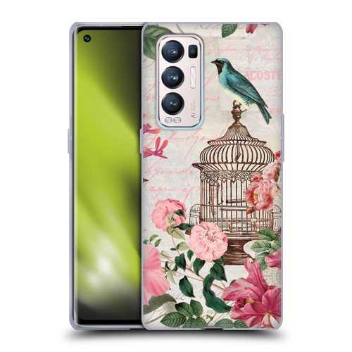 LebensArt Birds And Floral Birdcage Master Soft Gel Case for OPPO Find X3 Neo / Reno5 Pro+ 5G