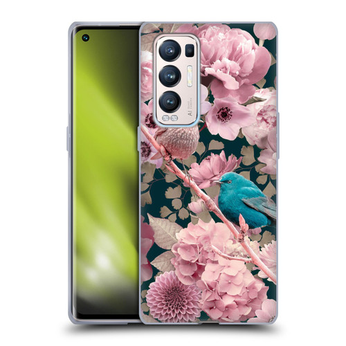 LebensArt Birds And Floral Sparrows In Pink Soft Gel Case for OPPO Find X3 Neo / Reno5 Pro+ 5G