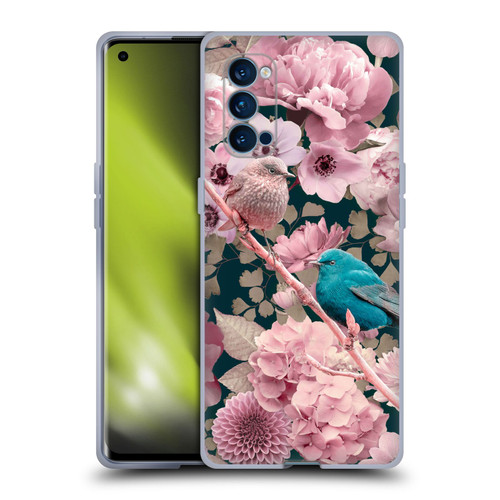 LebensArt Birds And Floral Sparrows In Pink Soft Gel Case for OPPO Reno 4 Pro 5G