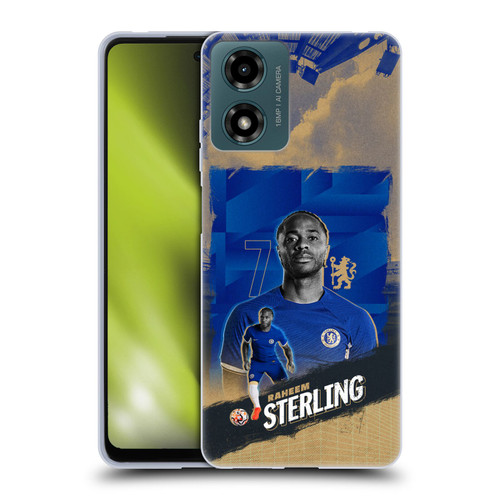 Chelsea Football Club 2023/24 First Team Raheem Sterling Soft Gel Case for Motorola Moto G04/G04s/G24 4G