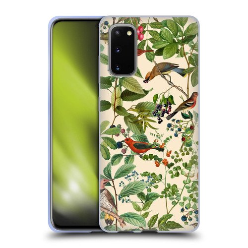 LebensArt Birds And Floral Berries Soft Gel Case for Samsung Galaxy S20 / S20 5G