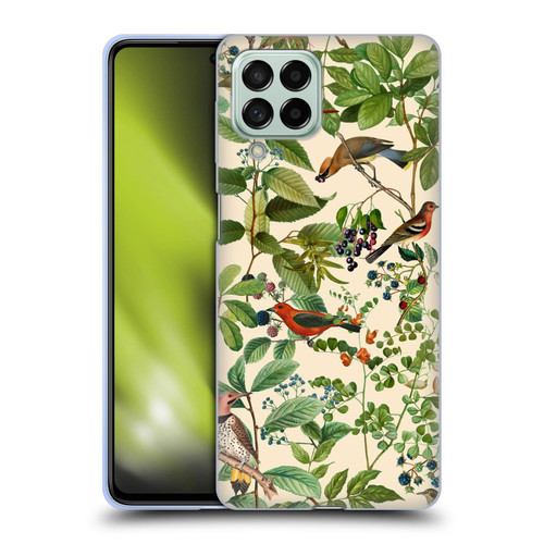 LebensArt Birds And Floral Berries Soft Gel Case for Samsung Galaxy M53 (2022)