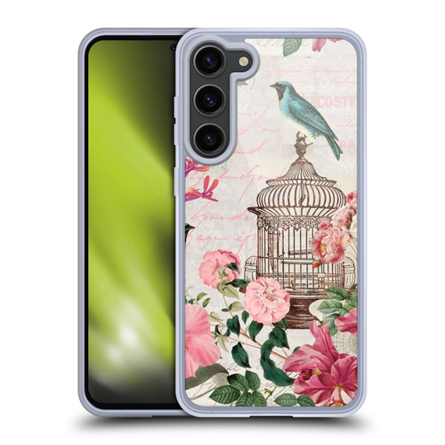 LebensArt Birds And Floral Birdcage Master Soft Gel Case for Samsung Galaxy S23+ 5G