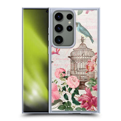 LebensArt Birds And Floral Birdcage Master Soft Gel Case for Samsung Galaxy S23 Ultra 5G