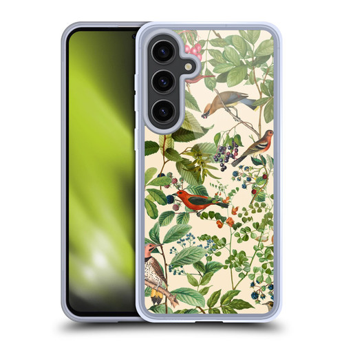 LebensArt Birds And Floral Berries Soft Gel Case for Samsung Galaxy S24+ 5G