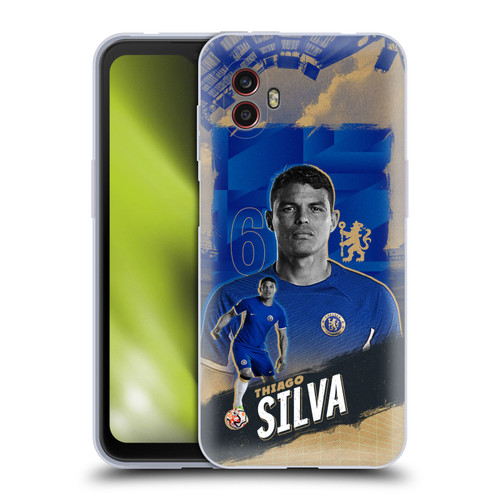 Chelsea Football Club 2023/24 First Team Thiago Silva Soft Gel Case for Samsung Galaxy Xcover6 Pro/Pro2