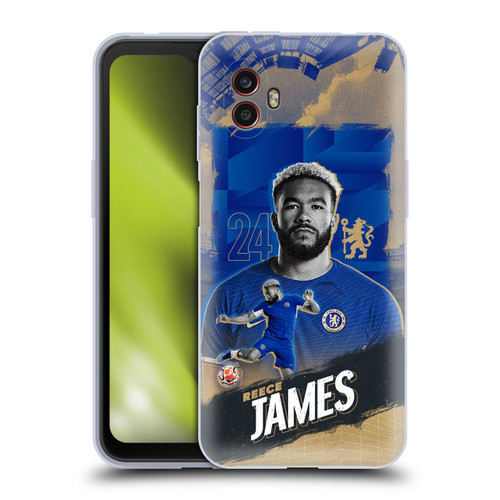 Chelsea Football Club 2023/24 First Team Reece James Soft Gel Case for Samsung Galaxy Xcover6 Pro/Pro2