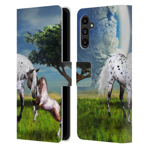Simone Gatterwe Horses Love Forever Leather Book Wallet Case Cover For Samsung Galaxy A13 5G (2021)