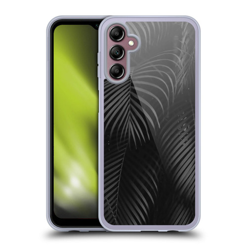 LebensArt Elegance in Black Palms Soft Gel Case for Samsung Galaxy A14 5G