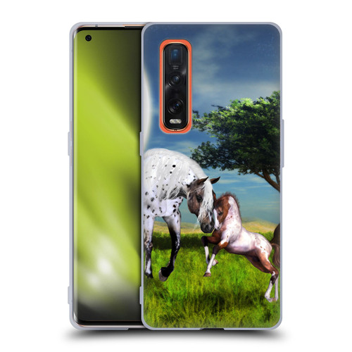Simone Gatterwe Horses Love Forever Soft Gel Case for OPPO Find X2 Pro 5G