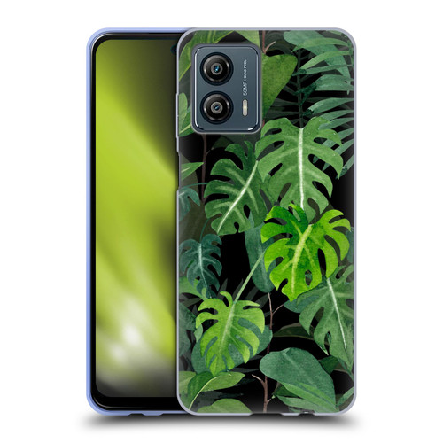 LebensArt Jungle Plants And Animals Monstera Soft Gel Case for Motorola Moto G53 5G