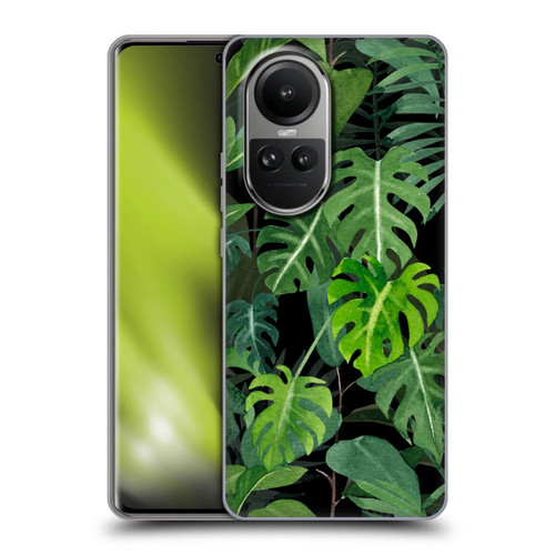 LebensArt Jungle Plants And Animals Monstera Soft Gel Case for OPPO Reno10 5G / Reno10 Pro 5G