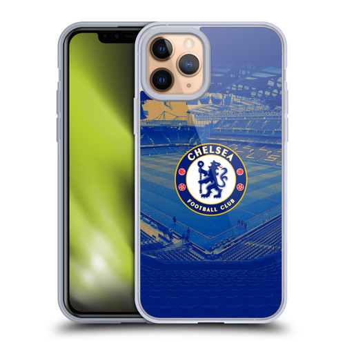 Chelsea Football Club Retro Kit and Stadium Stamford Bridge Soft Gel Case for Apple iPhone 11 Pro Chelsea Football Club Retro Kit and Stadium Stamford Bridge Soft Gel Case for Apple iPhone 11 Pro