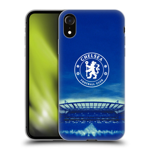 Chelsea Football Club Retro Kit and Stadium Logo Soft Gel Case for Apple iPhone XR