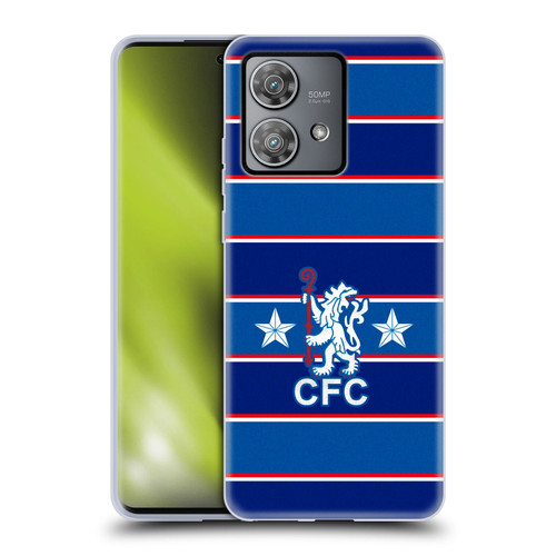 Chelsea Football Club Retro Kit and Stadium 1984 Home Soft Gel Case for Motorola Edge 40 Neo 5G