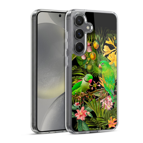 LebensArt Jungle Plants And Animals Parakeets Soft Gel Case for Samsung Galaxy S24 5G & MagSafe