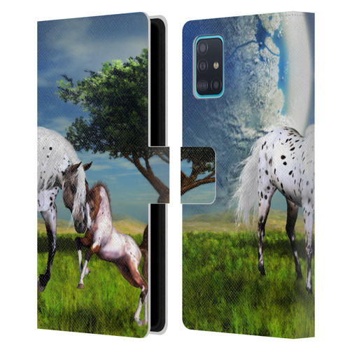 Simone Gatterwe Horses Love Forever Leather Book Wallet Case Cover For Samsung Galaxy A51 (2019)