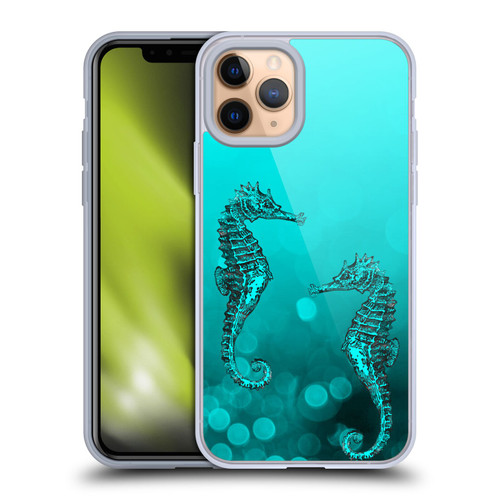LebensArt Mix Art Seahorse Soft Gel Case for Apple iPhone 11 Pro