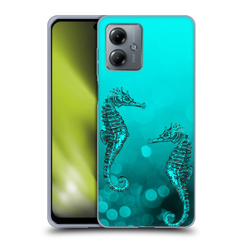 LebensArt Mix Art Seahorse Soft Gel Case for Motorola Moto G14