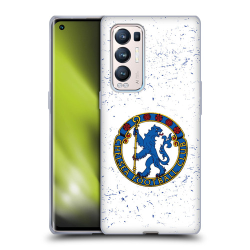 Chelsea Football Club Retro Kit and Stadium 1953 Crest Soft Gel Case for OPPO Find X3 Neo / Reno5 Pro+ 5G