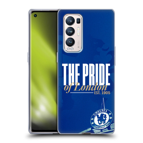 Chelsea Football Club Retro Kit and Stadium Pride Of London Soft Gel Case for OPPO Find X3 Neo / Reno5 Pro+ 5G