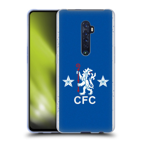Chelsea Football Club Retro Kit and Stadium 1978 Home Soft Gel Case for OPPO Reno 2