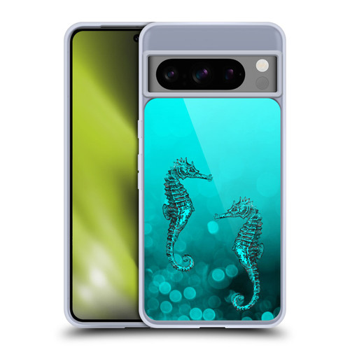 LebensArt Mix Art Seahorse Soft Gel Case for Google Pixel 8 Pro