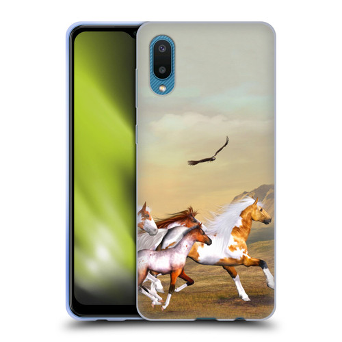Simone Gatterwe Horses Wild Herd Soft Gel Case for Samsung Galaxy A02/M02 (2021)