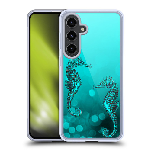 LebensArt Mix Art Seahorse Soft Gel Case for Samsung Galaxy S24+ 5G