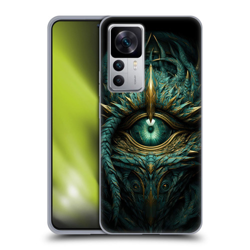 LebensArt Mix Art Teal Green Dragon Eye Soft Gel Case for Xiaomi 12T 5G / 12T Pro 5G / Redmi K50 Ultra 5G
