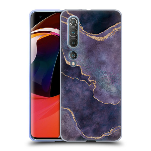 LebensArt Mineral Marble Purple Soft Gel Case for Xiaomi Mi 10 5G / Mi 10 Pro 5G