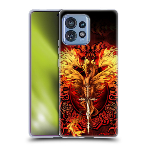 Ruth Thompson Dragons Flameblade Soft Gel Case for Motorola Moto Edge 40 Pro