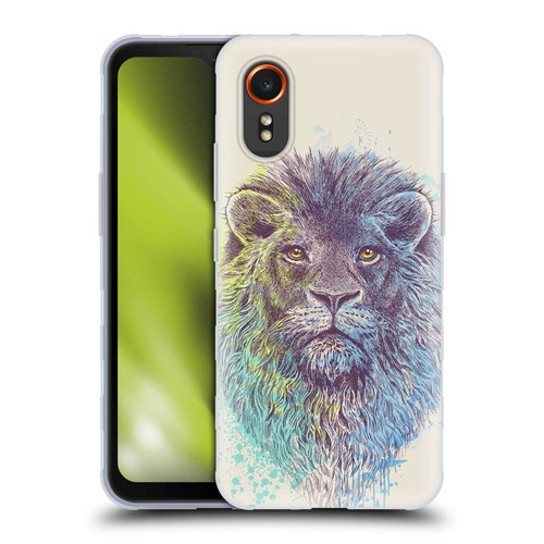 Rachel Caldwell Animals 3 Lion Soft Gel Case for Samsung Galaxy Xcover7 5G
