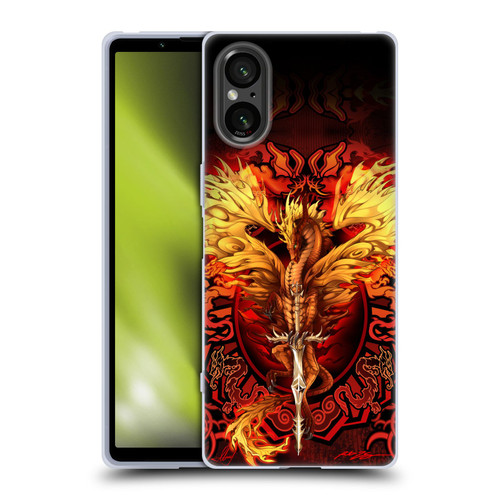 Ruth Thompson Dragons Flameblade Soft Gel Case for Sony Xperia 5 V 5G