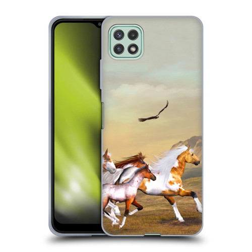 Simone Gatterwe Horses Wild Herd Soft Gel Case for Samsung Galaxy A22 5G / F42 5G (2021)