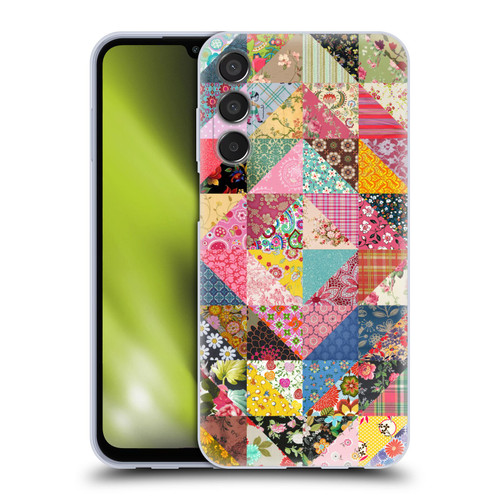 Rachel Caldwell Patterns Quilt Soft Gel Case for Samsung Galaxy M15/F15 5G