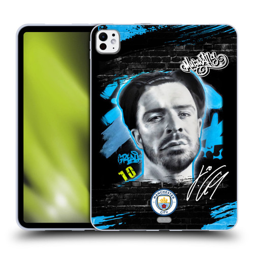 Manchester City Man City FC Graffiti Collection by Murwalls Jack Grealish Soft Gel Case for Apple iPad Pro 11 M4 2024