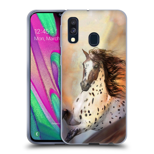 Simone Gatterwe Horses Wild 2 Soft Gel Case for Samsung Galaxy A40 (2019)