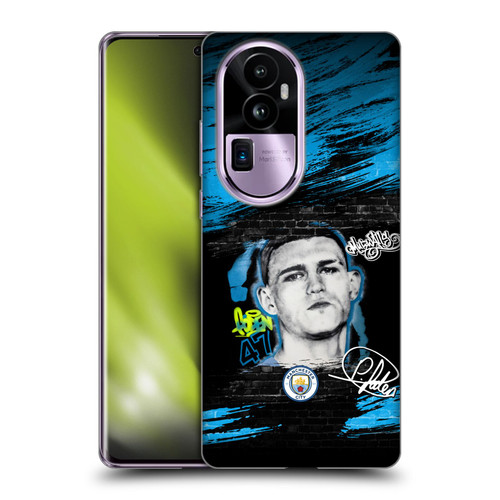 Manchester City Man City FC Graffiti Collection by Murwalls Phil Foden Soft Gel Case for OPPO Reno10 Pro+