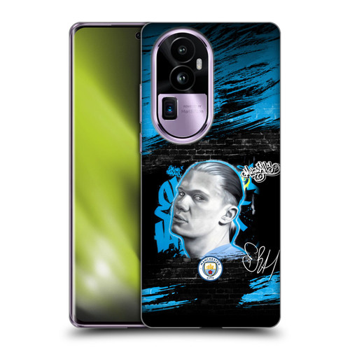 Manchester City Man City FC Graffiti Collection by Murwalls Erling Haaland Soft Gel Case for OPPO Reno10 Pro+