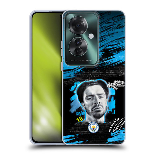 Manchester City Man City FC Graffiti Collection by Murwalls Jack Grealish Soft Gel Case for OPPO Reno11 F 5G / F25 Pro 5G