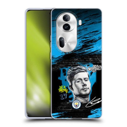 Manchester City Man City FC Graffiti Collection by Murwalls Kevin De Bruyne Soft Gel Case for OPPO Reno11 Pro